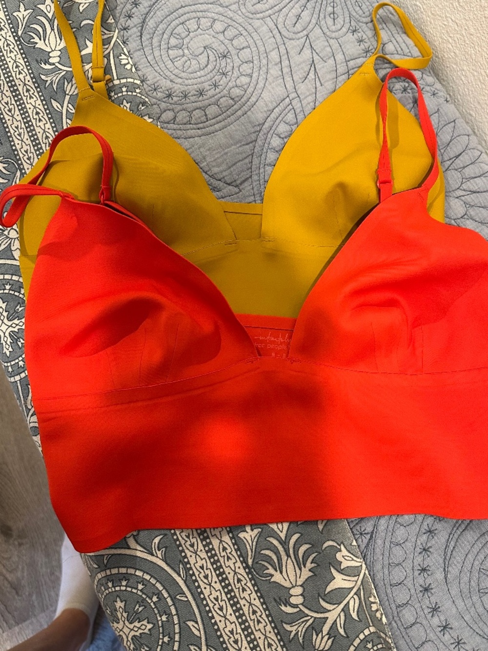 FREE PEOPLE SAGE LONGLINE BRALETTE LOT OF 2. NWOT